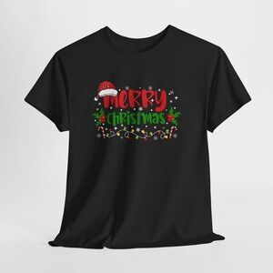 Merry Christmas T Shirt Black